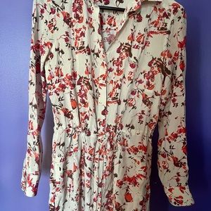100% Silk Floral Blouse